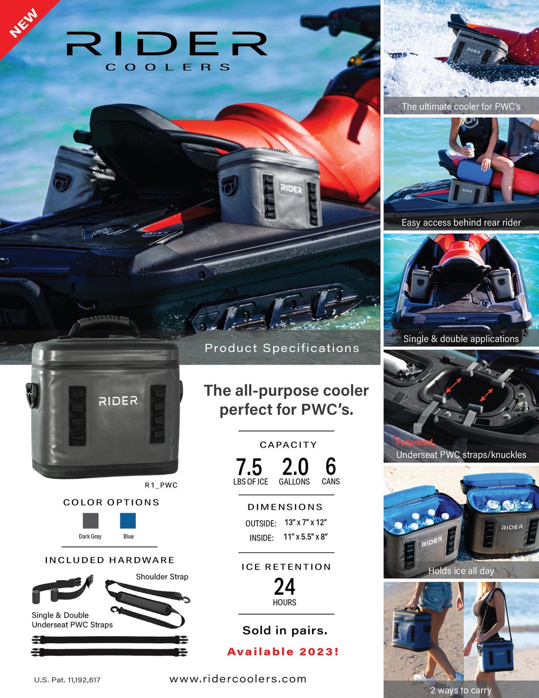 PWC Jet ski Rider Coolers Set of 2 - SPECIAL SALE