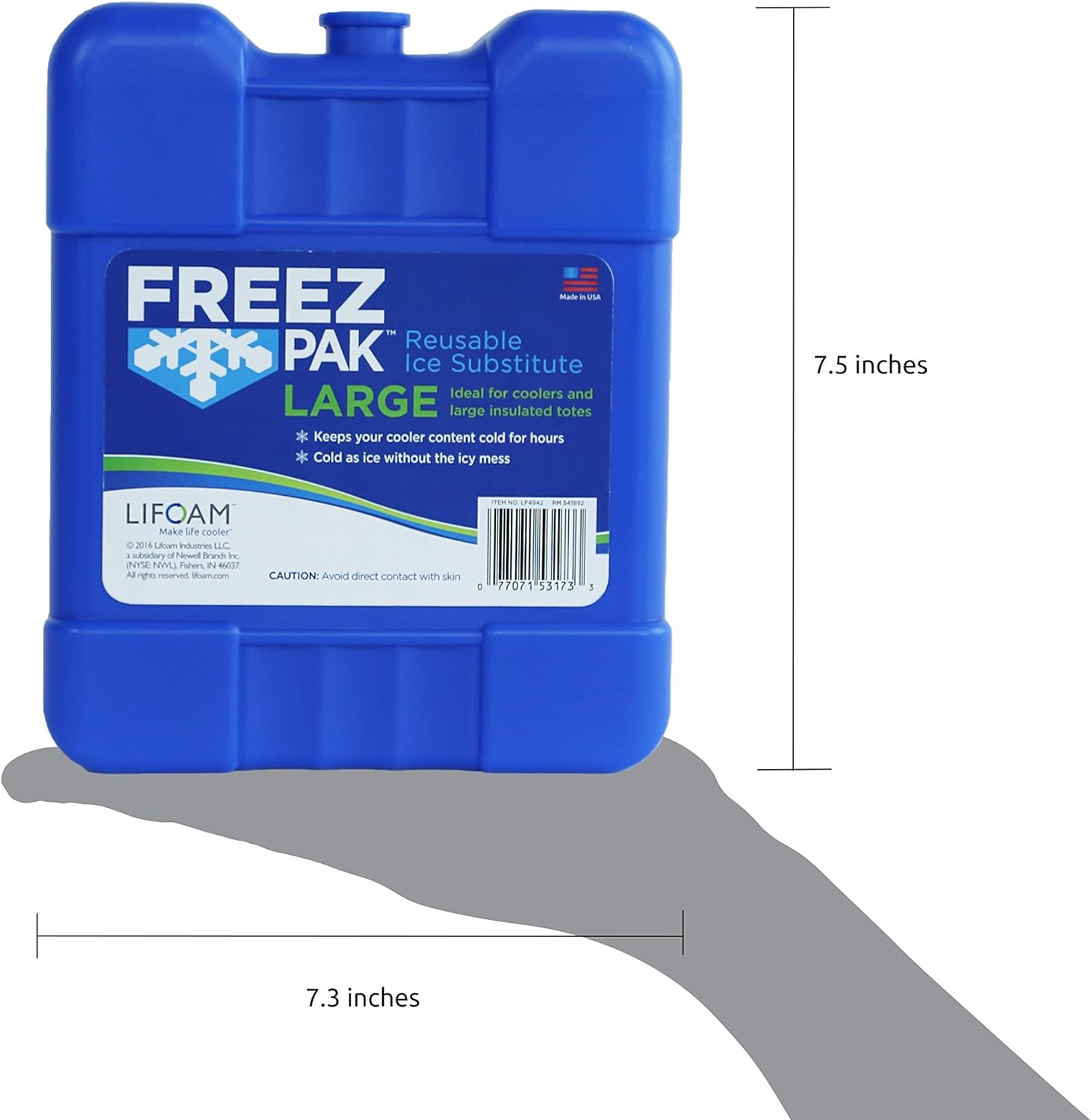 Freeze Pack Large 7.5 x 7.3 x 1.5 Inch 1035041